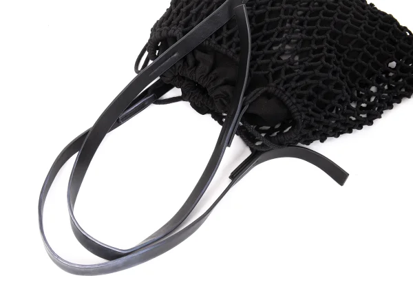 Y's Leather Handle Mesh Tote Bag K-167113_007