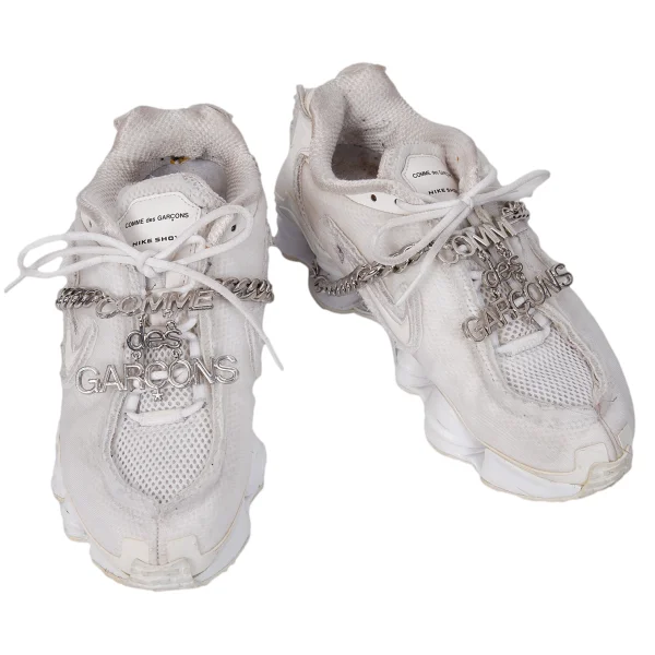 COMME des GARCONS×NIKE Shox Logo Chain Sneakers White US 7 K-167115_001