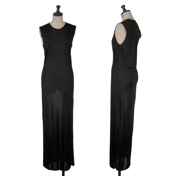 COMME des GARCONS See-through Slit Sleeveless Dress Black S-M K-167116_001