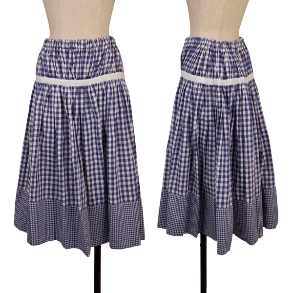 tricot COMME des GARCON Taping Check Skirt Purple XS-S K-167119_001