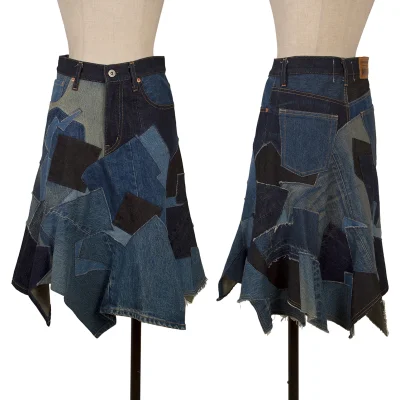 JUNYA WATANABE CAOMME des GARCONS denim Patchwork Skirt