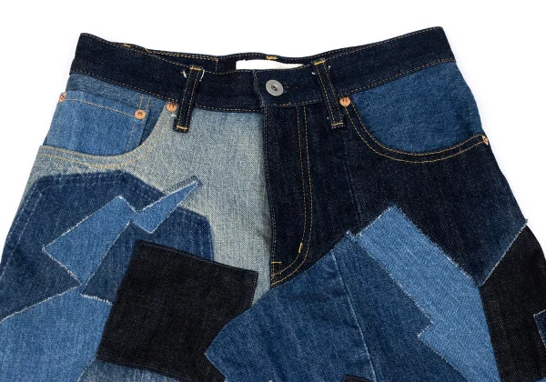 JUNYA WATANABE CAOMME des GARCONS denim Patchwork Skirt K-167122_003