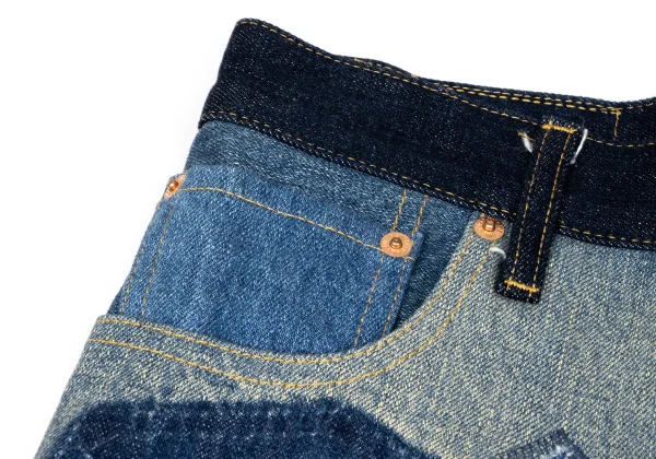 JUNYA WATANABE CAOMME des GARCONS denim Patchwork Skirt K-167122_005