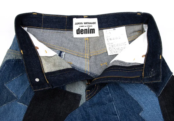 JUNYA WATANABE CAOMME des GARCONS denim Patchwork Skirt K-167122_006