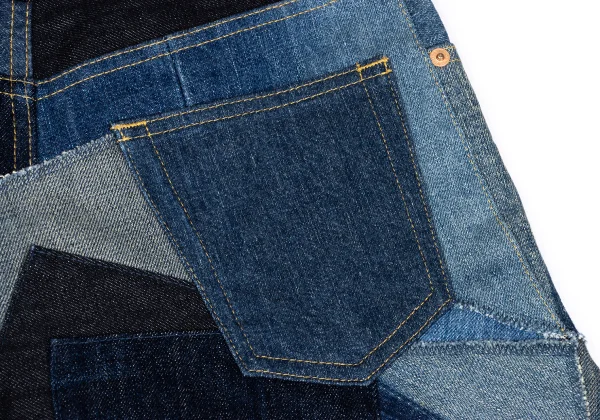 JUNYA WATANABE CAOMME des GARCONS denim Patchwork Skirt K-167122_011