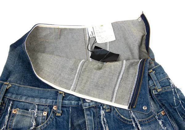 JUNYA WATANABE COMME des GARCONS denim Remake Denim Skirt K-167123_007