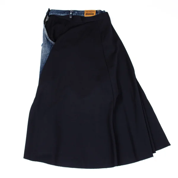 JUNYA WATANABE COMME des GARCONS denim Wool Switching Skirt K-167125_012