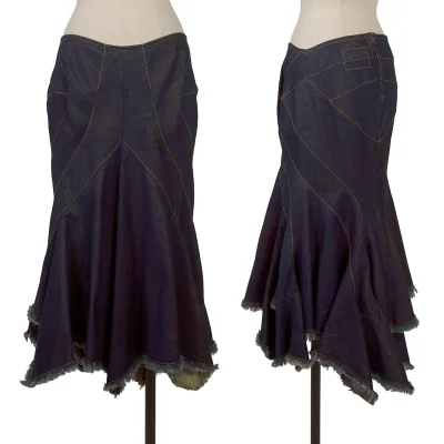 JUNYA WATANABE COMME des GARCONS denim Lame Weave Skirt