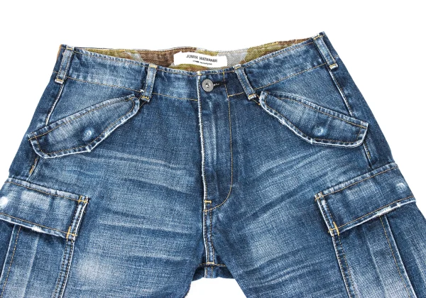 JUNYA WATANABE COMME des GARCONS denim Camo Print Inside Denim Cargo Pants K-167131_002