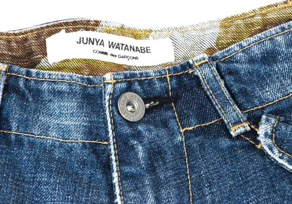 JUNYA WATANABE COMME des GARCONS denim Camo Print Inside Denim Cargo Pants K-167131_003