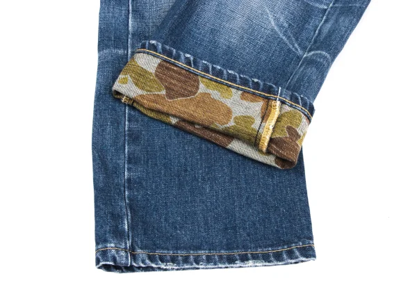 JUNYA WATANABE COMME des GARCONS denim Camo Print Inside Denim Cargo Pants K-167131_008