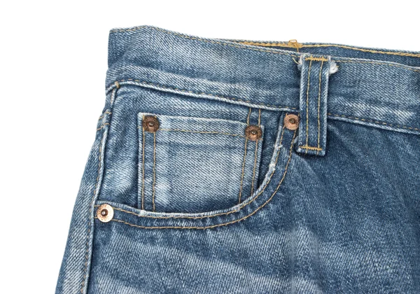 JUNYA WATANABE COMME des GARCONS Animal Printed Distressed Denim Skirt K-167133_005