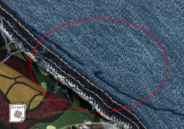 JUNYA WATANABE COMME des GARCONS Animal Printed Distressed Denim Skirt K-167133_013