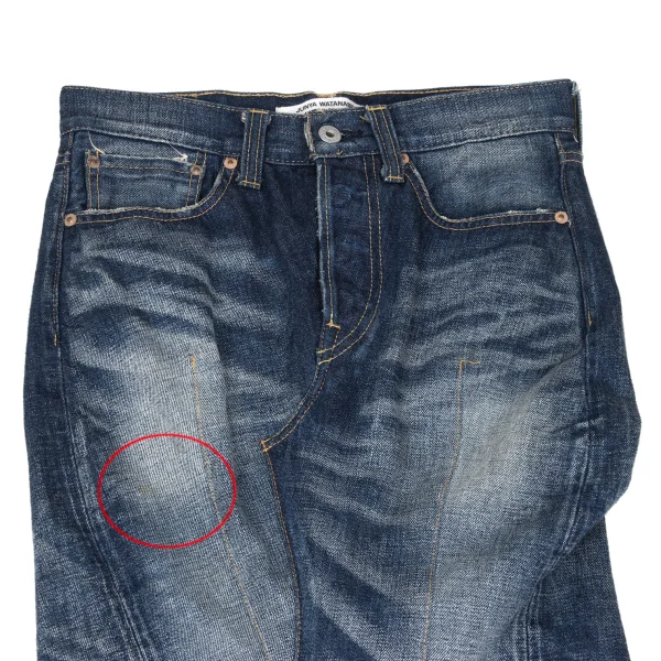 JUNYA WATANABE COMME des GARCONS Mixed-material Tiered Denim Mermaid Skirt K-167135_003