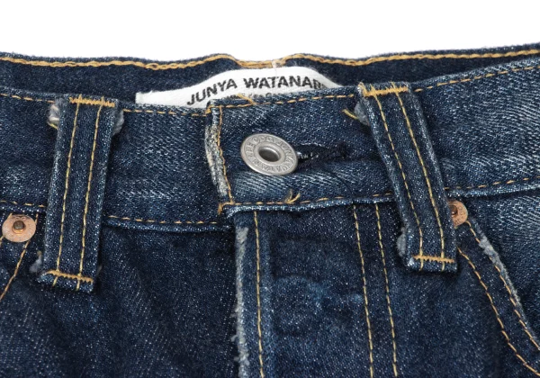 JUNYA WATANABE COMME des GARCONS Mixed-material Tiered Denim Mermaid Skirt K-167135_005