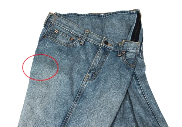 JUNYA WATANABE COMME des GARCONS Double-waisted Reconstructed Denim Skirt K-167139_003