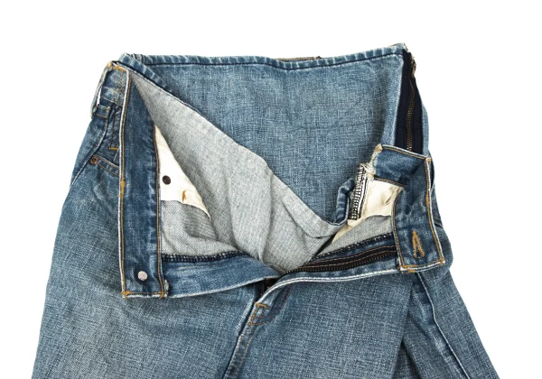 JUNYA WATANABE COMME des GARCONS Double-waisted Reconstructed Denim Skirt K-167139_007