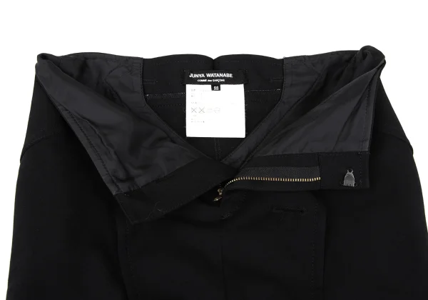 JUNYA WATANABE COMME des GARCONS Reconstructed Wool Gabardine Trench Pants K-167140_004