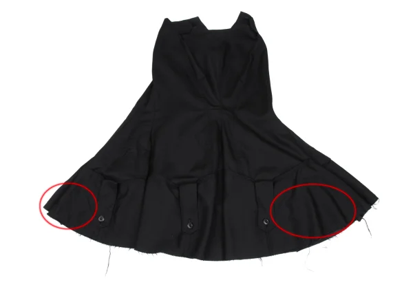 JUNYA WATANABE COMME des GARCONS Wool Reconstruction Design Flare Skirt K-167141_010