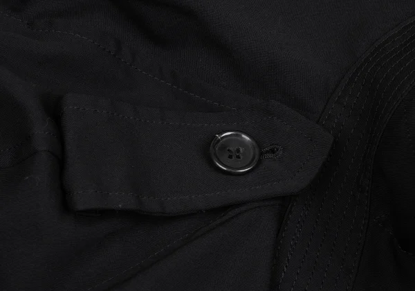 JUNYA WATANABE COMME des GARCONS Wool Gaba Trench Reconstructed Flared Skirt K-167142_008