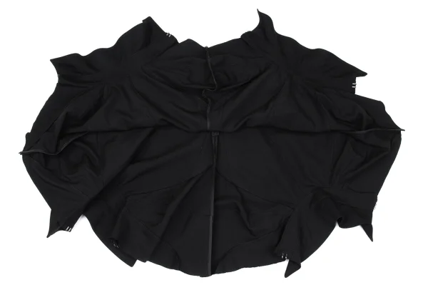 JUNYA WATANABE COMME des GARCONS Wool Gaba Trench Reconstructed Flared Skirt K-167142_009