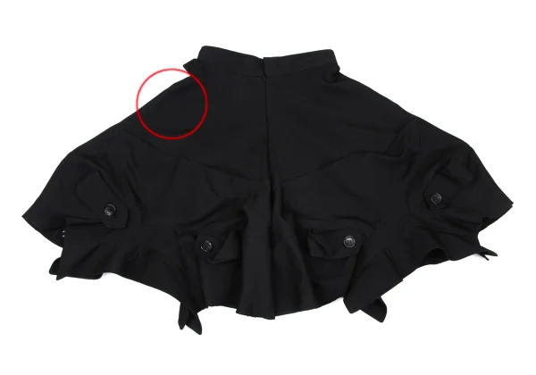 JUNYA WATANABE COMME des GARCONS Wool Gaba Trench Reconstructed Flared Skirt K-167142_010