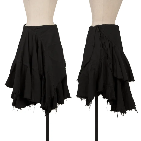 JUNYA WATANABE COMME des GARCONS Dyed Cutting Asymmetrical Skirt  Black S K-167145_001
