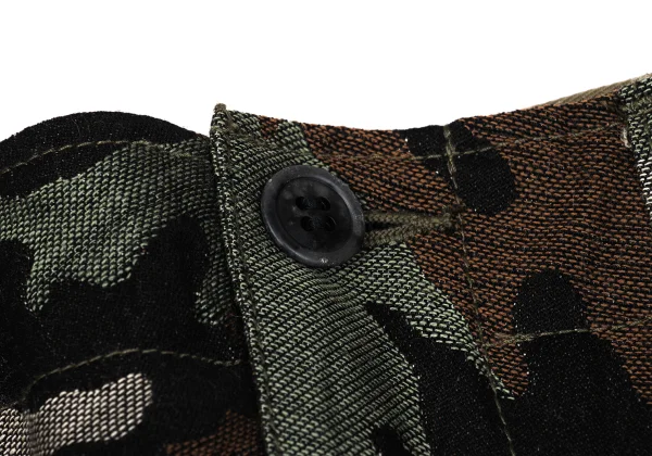 JUNYA WATANABE COMME des GARCONS Wool Camo Woven Ruffle Layered Skirt K-167146_004