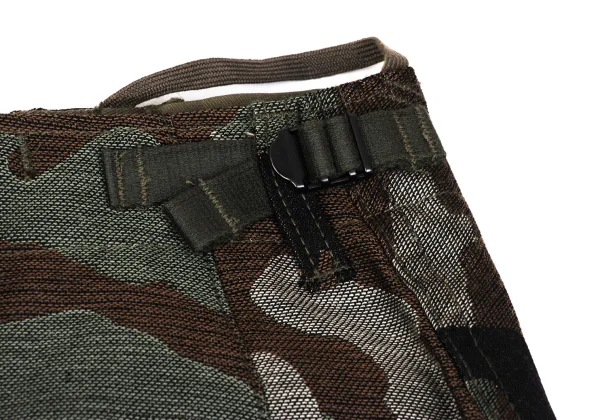 JUNYA WATANABE COMME des GARCONS Wool Camo Woven Ruffle Layered Skirt K-167146_013