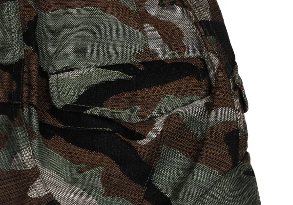 JUNYA WATANABE COMME des GARCONS Wool Camo Woven Ruffle Layered Skirt K-167146_014