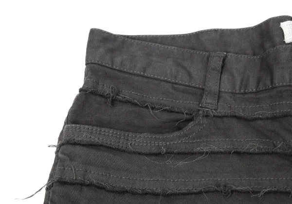 UNDERCOVER Cotton Patchwork Skinny Pants K-167148_004