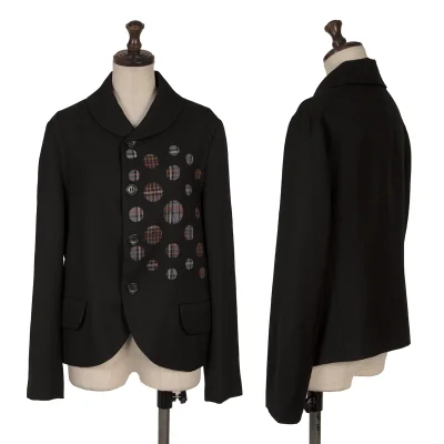 Yohji Yamamoto NOIR Dot Check Wool Jacket