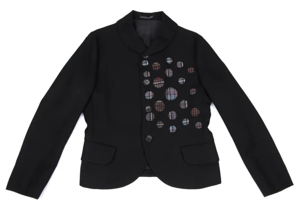 Yohji Yamamoto NOIR Dot Check Wool Jacket K-167150_002