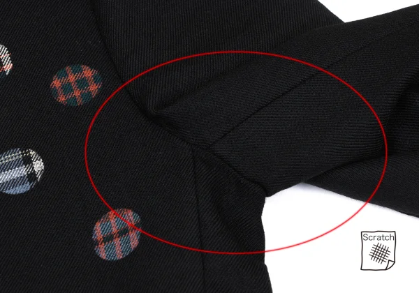 Yohji Yamamoto NOIR Dot Check Wool Jacket K-167150_005