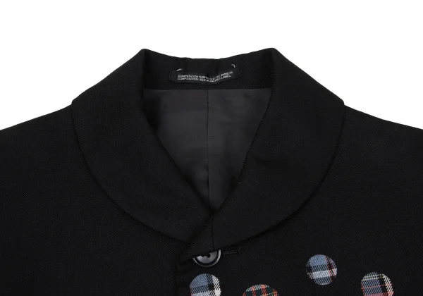 Yohji Yamamoto NOIR Dot Check Wool Jacket K-167150_006