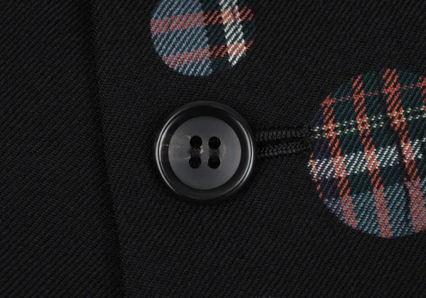 Yohji Yamamoto NOIR Dot Check Wool Jacket K-167150_007
