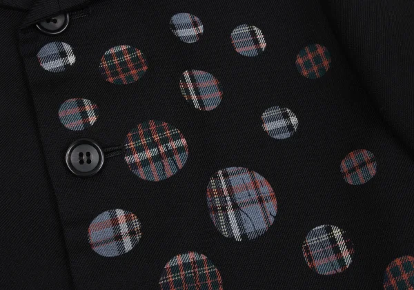 Yohji Yamamoto NOIR Dot Check Wool Jacket K-167150_008