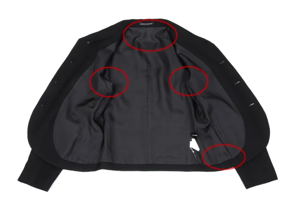 Yohji Yamamoto NOIR Dot Check Wool Jacket K-167150_014