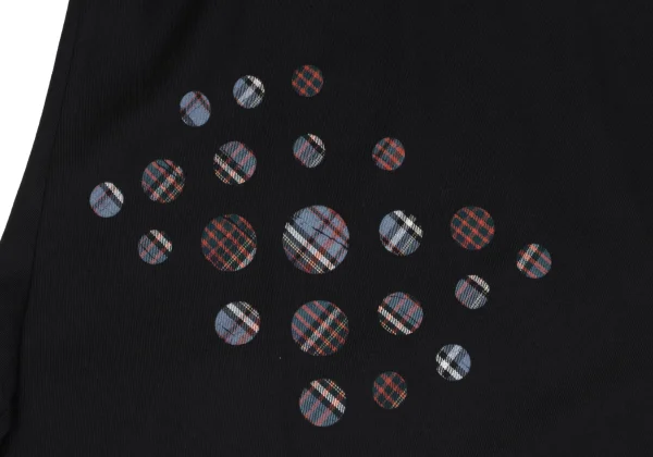 Yohji Yamamoto NOIR Dot Check Wool Flare Skirt K-167151_006