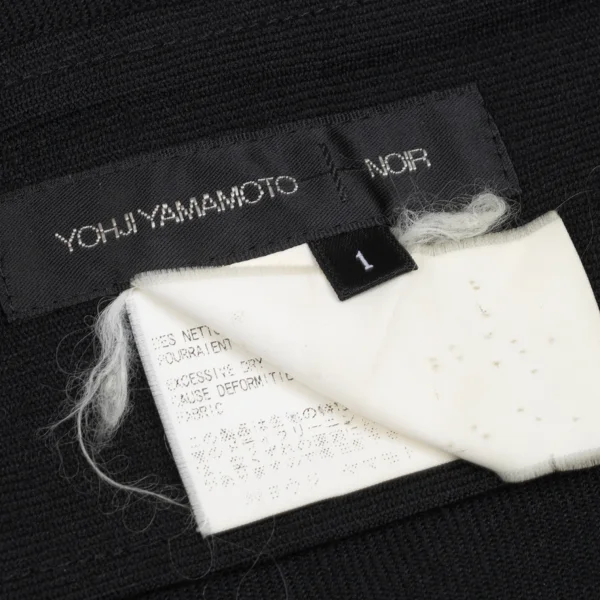 Yohji Yamamoto NOIR Dot Check Wool Flare Skirt K-167151_012