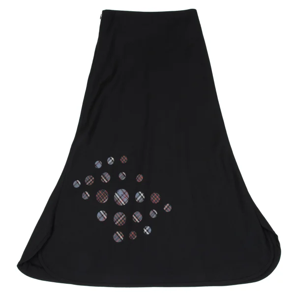 ヨウジヤマモト ノアールYohji Yamamoto NOIR ドットチェックウールセットアップ 黒1 K-167152_013