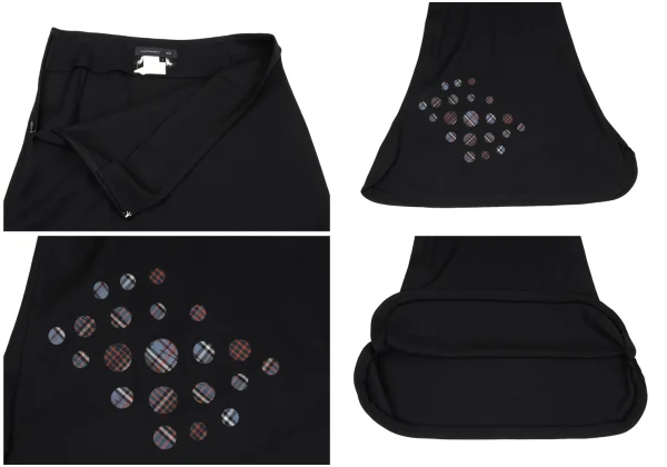 ヨウジヤマモト ノアールYohji Yamamoto NOIR ドットチェックウールセットアップ 黒1 K-167152_014