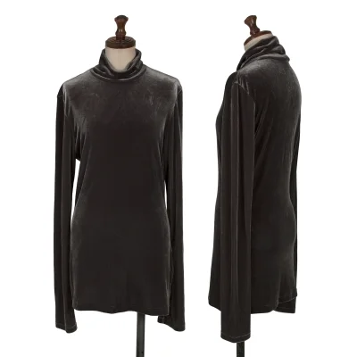 Yohji Yamamoto FEMME Velour Turtle Neck T Shirt