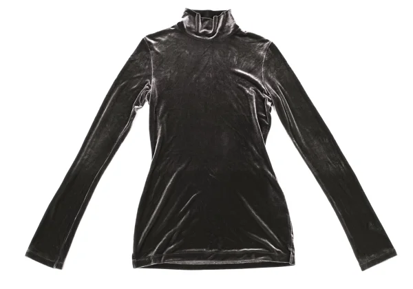 Yohji Yamamoto FEMME Velour Turtle Neck T Shirt K-167154_002