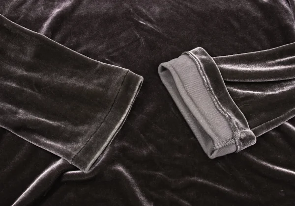 Yohji Yamamoto FEMME Velour Turtle Neck T Shirt K-167154_007