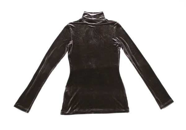 Yohji Yamamoto FEMME Velour Turtle Neck T Shirt K-167154_010