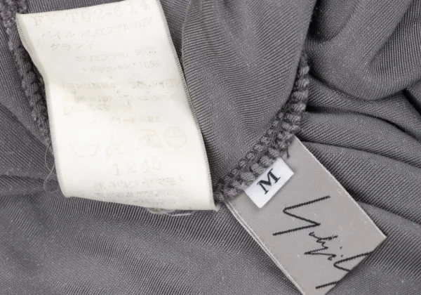 Yohji Yamamoto FEMME Velour Turtle Neck T Shirt K-167154_013