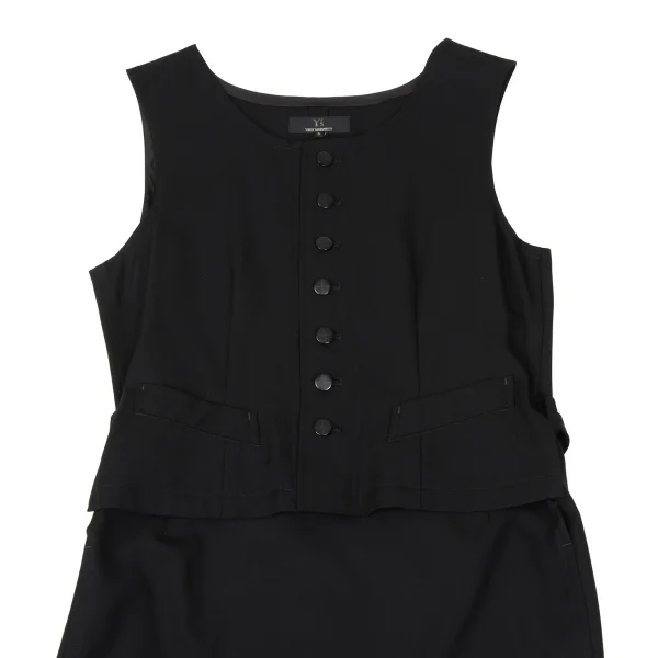 Y's Wool Gaba Vest Design Dress K-167155_003