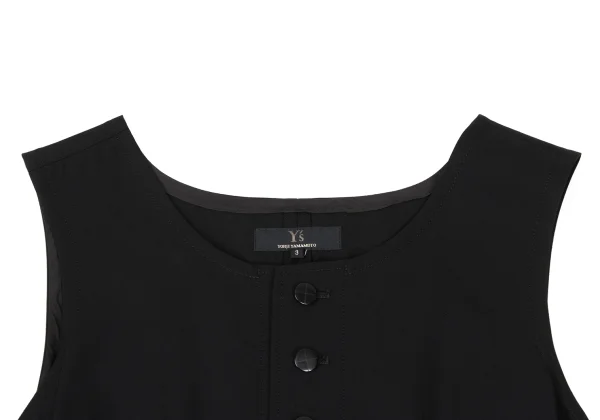 Y's Wool Gaba Vest Design Dress K-167155_004