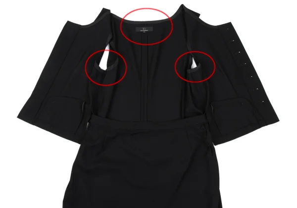 Y's Wool Gaba Vest Design Dress K-167155_008